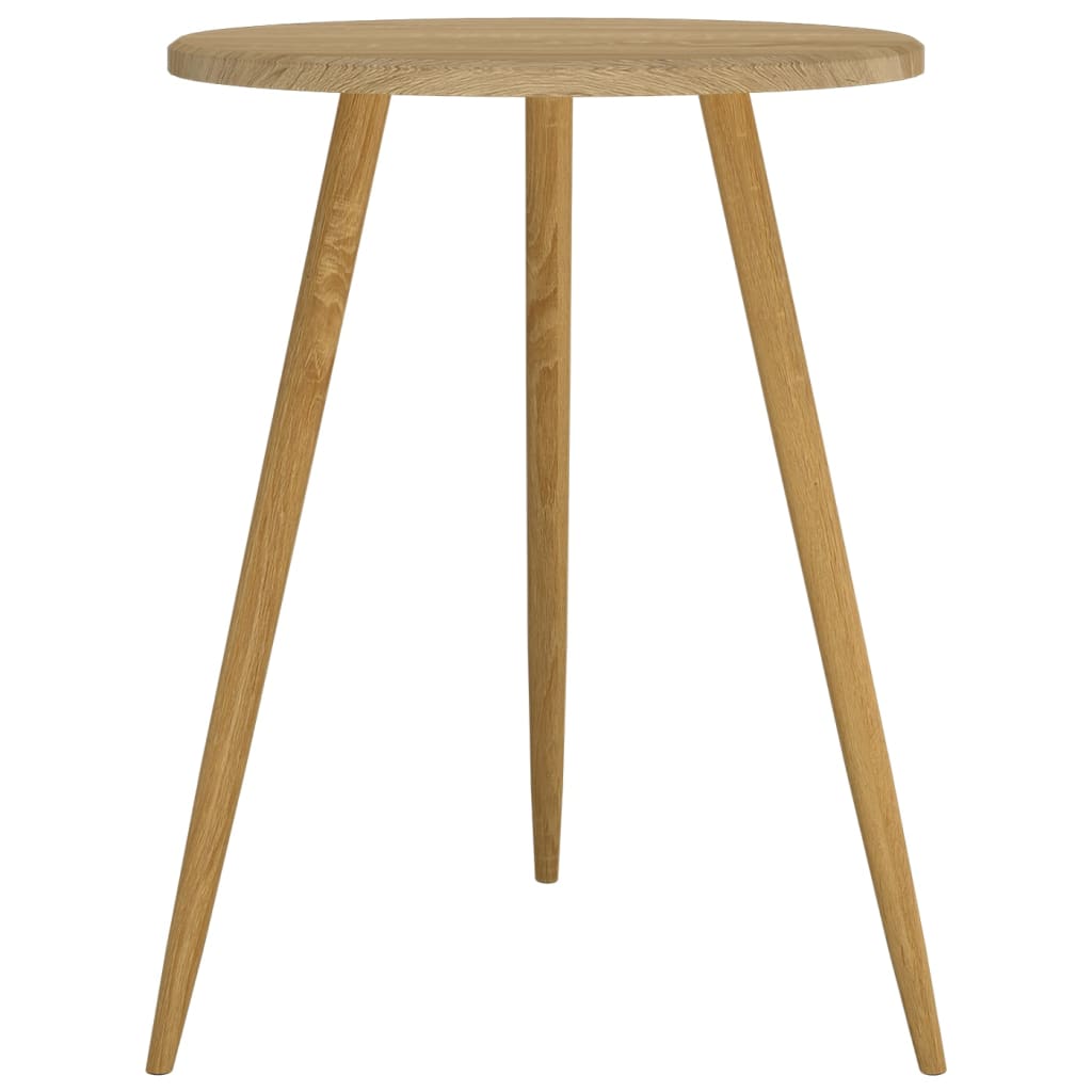 Bistrotafel Ø60X76 Cm Mdf En Ijzer Lichtbruin