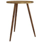Bistrotafel Ø60X50 Cm Mdf En Ijzer Donkerbruin