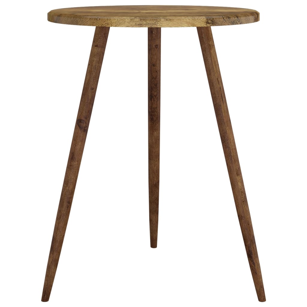 Bistrotafel Ø60X50 Cm Mdf En Ijzer Donkerbruin