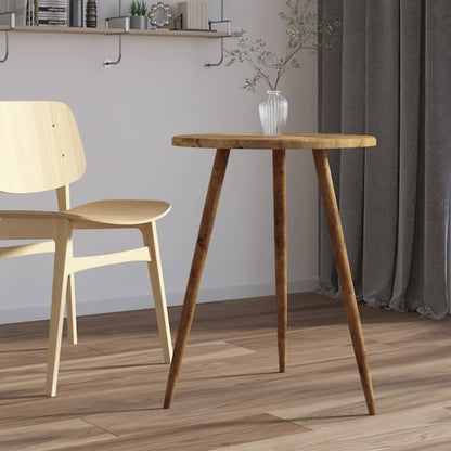 Bistrotafel Ø60X50 Cm Mdf En Ijzer Donkerbruin