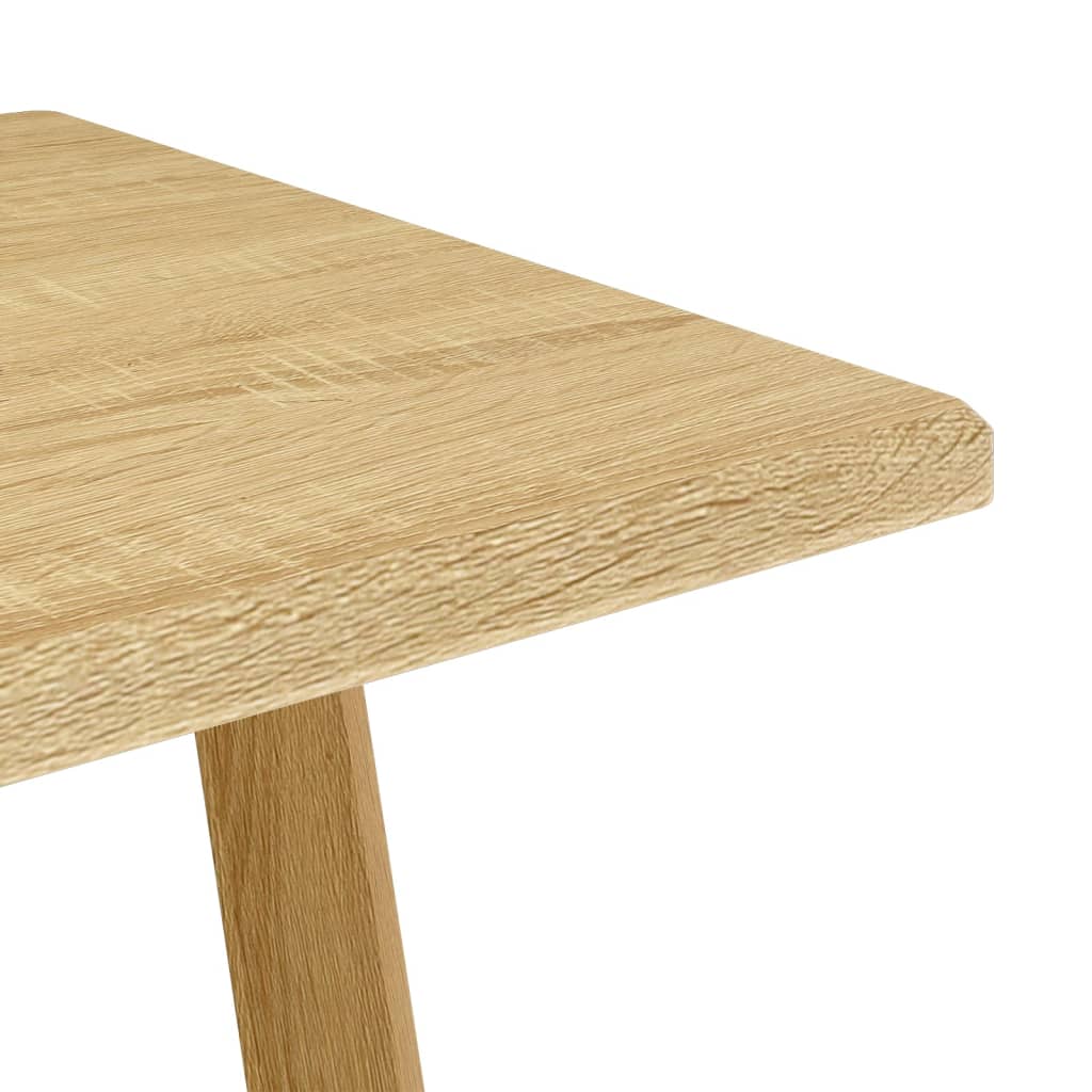 Eettafel 120X60X74 Cm Mdf En Ijzer Lichtbruin