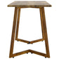 Eettafel 120X60X74 Cm Mdf En Ijzer Donkerbruin