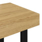 Salontafel 90X45X40 Cm Mdf En Ijzer Lichtbruin En Zwart
