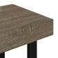 Salontafel 90X45X40 Cm Mdf En Ijzer Grijs En Zwart