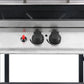 Gasbarbecue Met 3-Laags Zijtafel Zwart En Zilverkleurig