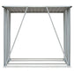 Haardhoutschuur 163X83X154 Cm Gegalvaniseerd Staal Groen
