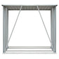 Haardhoutschuur 163X83X154 Cm Gegalvaniseerd Staal Bruin