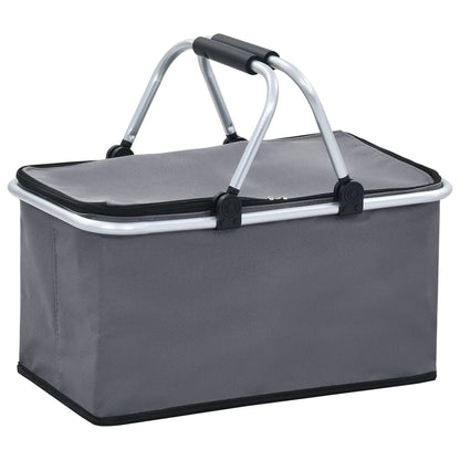 Koeltas Opvouwbaar 46X27X23 Cm Aluminium Grijs