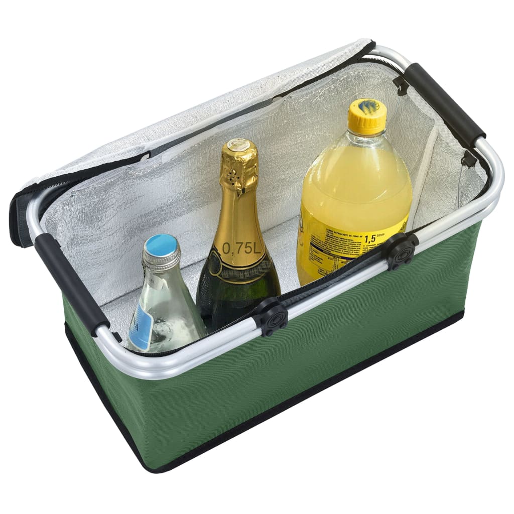 Koeltas Opvouwbaar 46X27X23 Cm Aluminium Groen