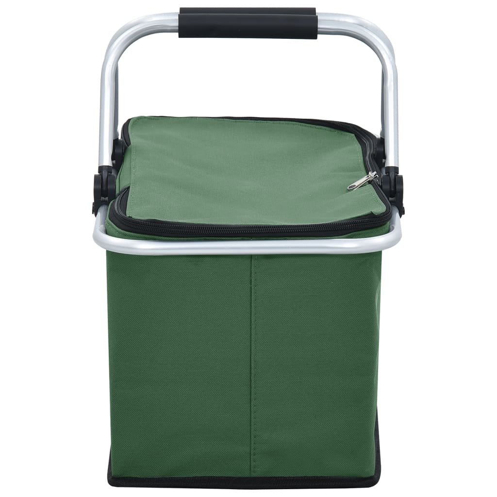 Koeltas Opvouwbaar 46X27X23 Cm Aluminium Groen