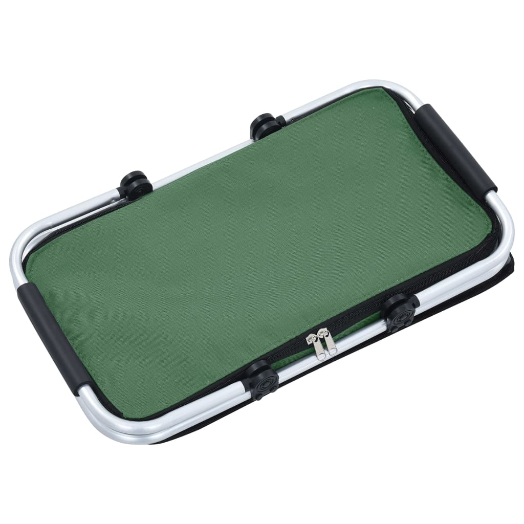 Koeltas Opvouwbaar 46X27X23 Cm Aluminium Groen