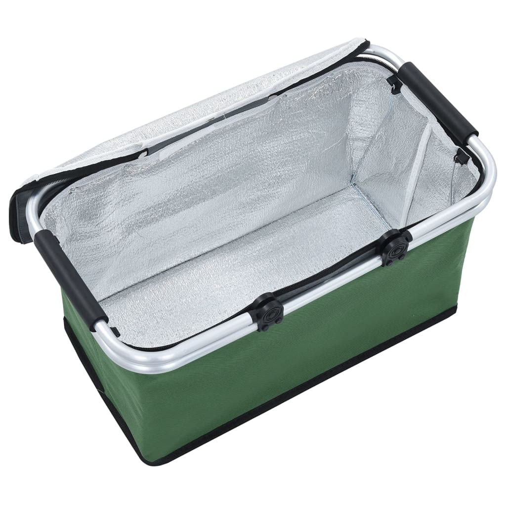 Koeltas Opvouwbaar 46X27X23 Cm Aluminium Groen