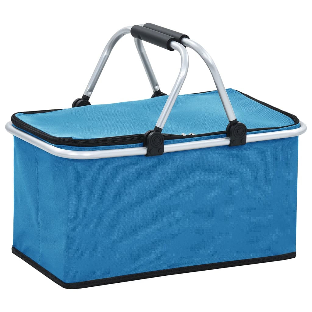 Koeltas Opvouwbaar 46X27X23 Cm Aluminium Blauw