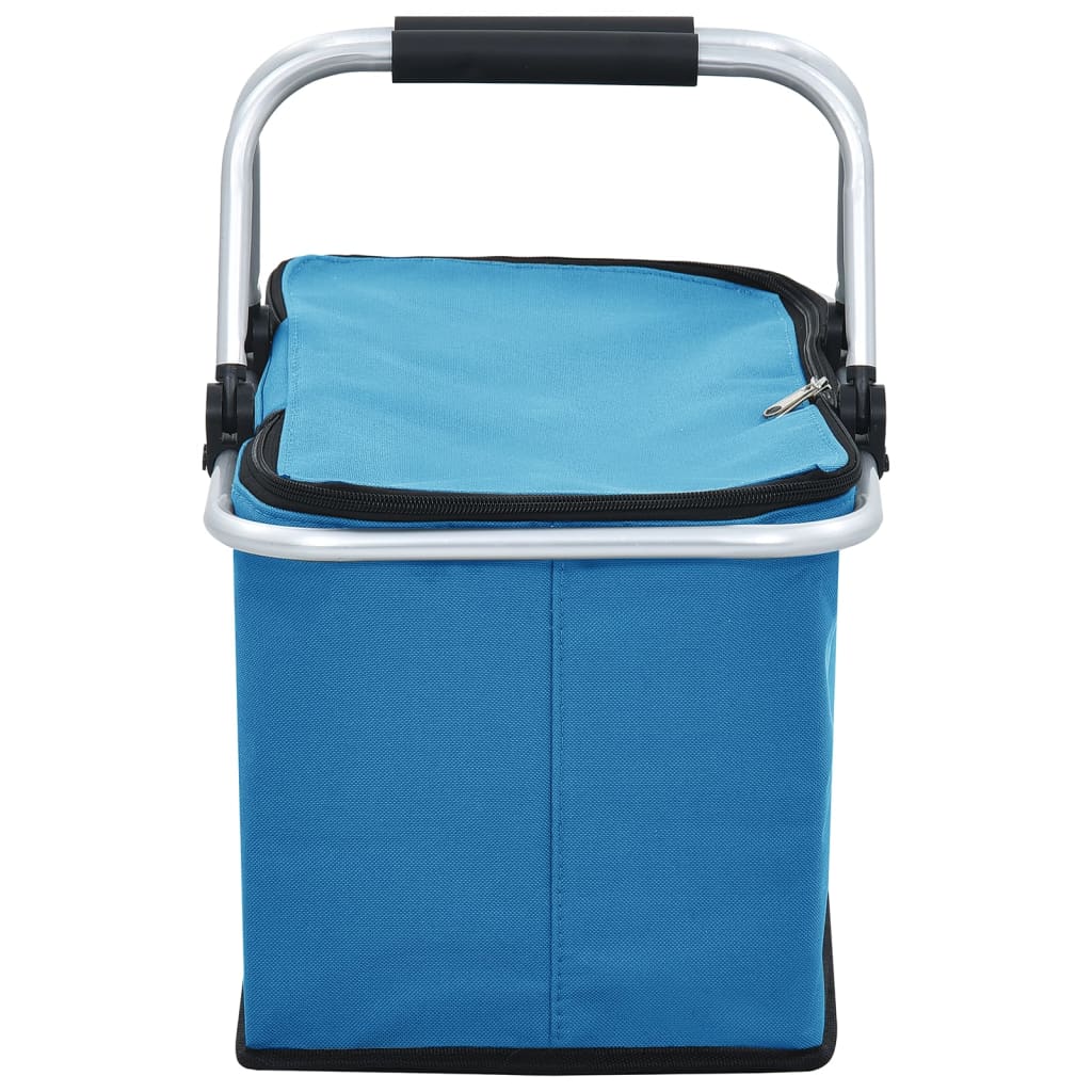 Koeltas Opvouwbaar 46X27X23 Cm Aluminium Blauw
