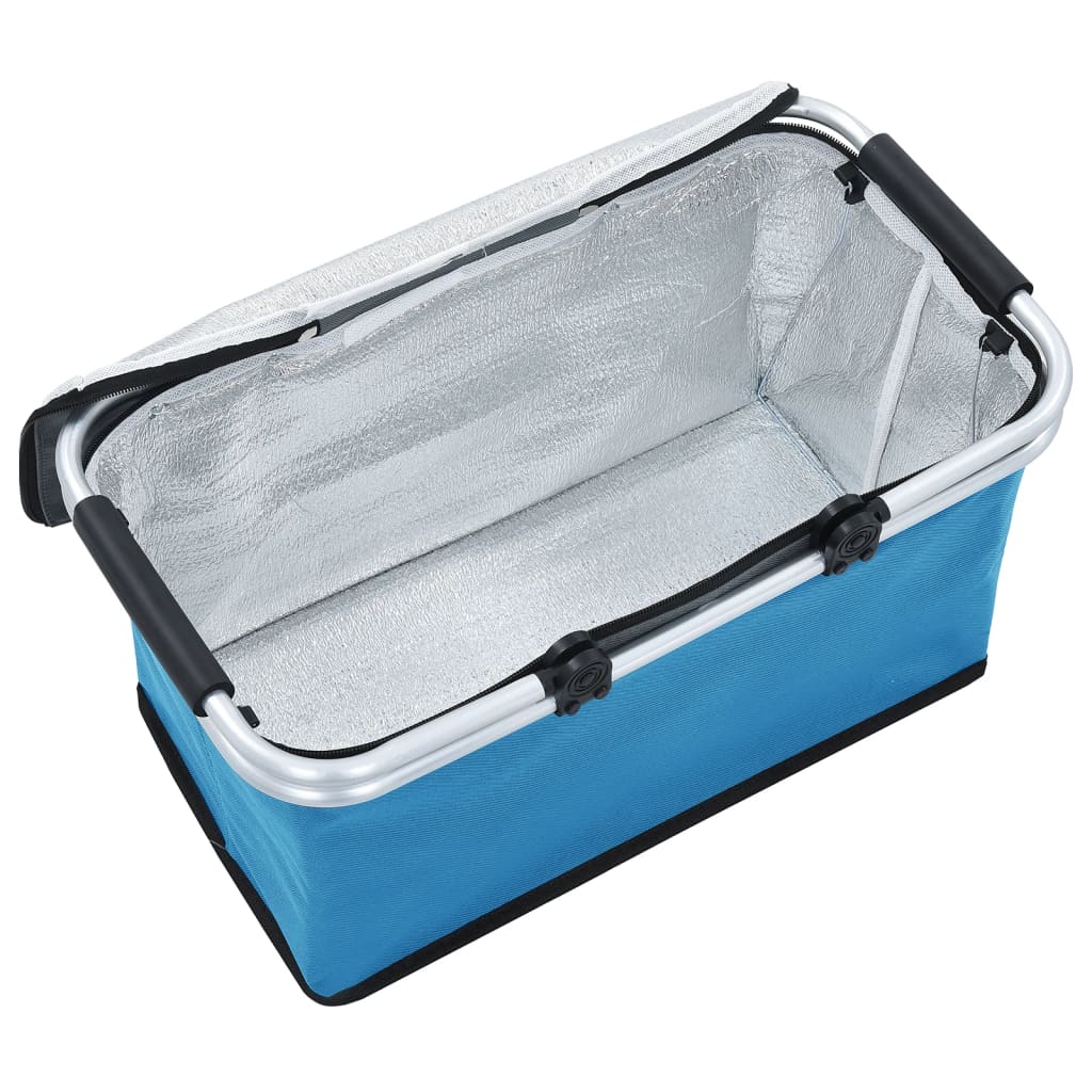 Koeltas Opvouwbaar 46X27X23 Cm Aluminium Blauw