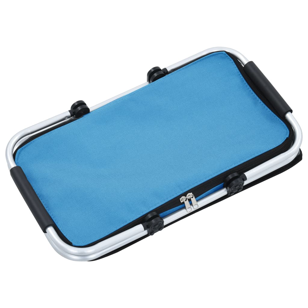 Koeltas Opvouwbaar 46X27X23 Cm Aluminium Blauw
