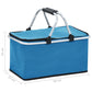 Koeltas Opvouwbaar 46X27X23 Cm Aluminium Blauw