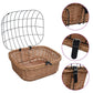 Fietsstuurmand Met Deksel 50X45X35 Cm Natuurlijk Wilgen