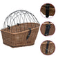 Fietsmand Voor Bagagedrager 55X31X36 Cm Natuurlijk Wilgen
