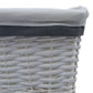 3-Delige Mandenset Stapelbaar Wilgenhout Wit