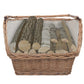 Houtmand Met Handvat 61,5X46,5X58 Cm Wilgenhout Bruin