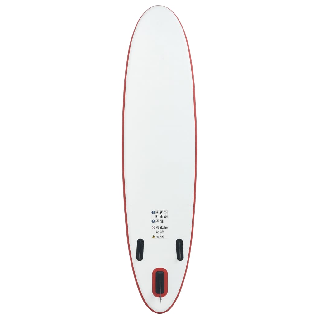 Stand Up Paddleboardset Opblaasbaar Rood En Wit