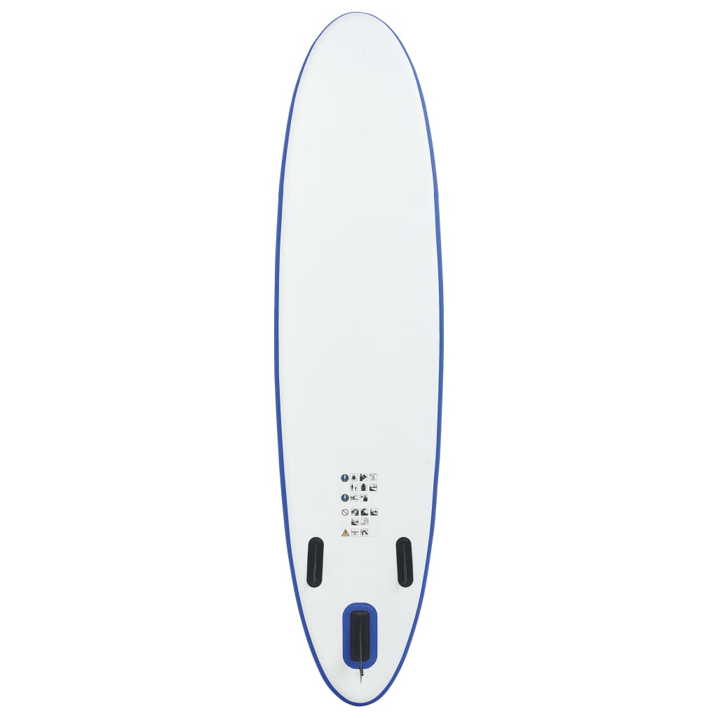 Stand Up Paddleboardset Opblaasbaar Blauw En Wit