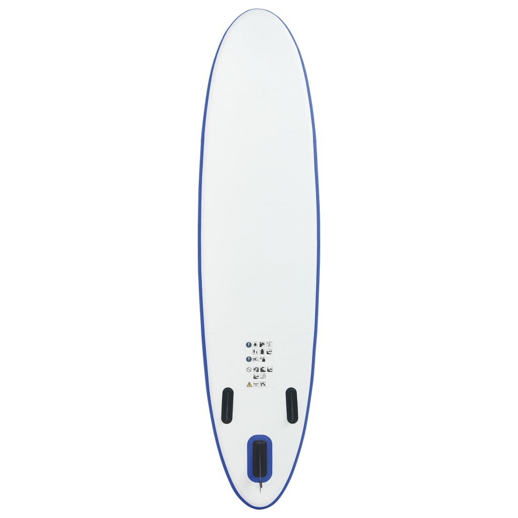 Stand Up Paddleboardset Opblaasbaar Blauw En Wit