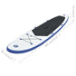 Stand Up Paddleboardset Opblaasbaar Blauw En Wit