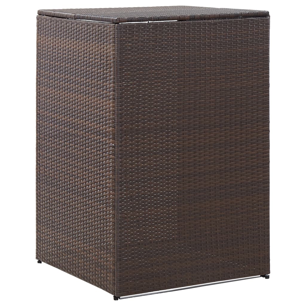 Containerberging Enkel 76X78X120 Cm Poly Rattan Bruin