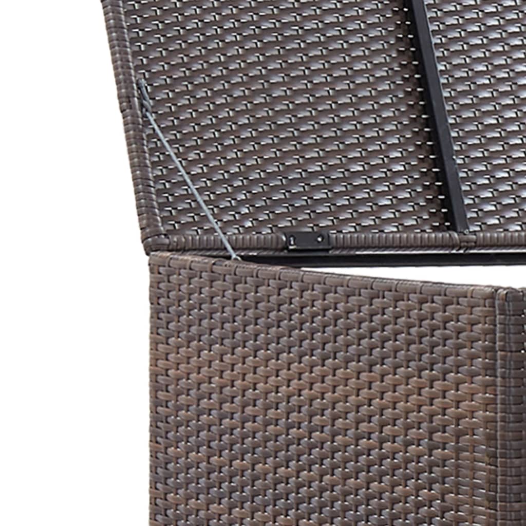 Containerberging Enkel 76X78X120 Cm Poly Rattan Bruin
