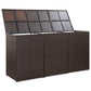 Containerberging Driedubbel 229X78X120 Cm Poly Rattan Bruin