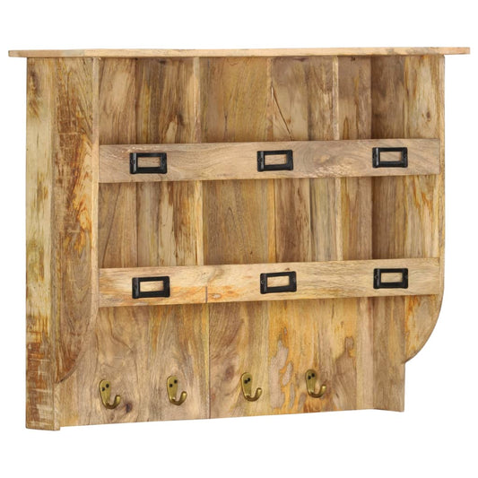 Wandkapstok 70X20X55 Cm Massief Mangohout