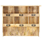 Wandkapstok 70X20X55 Cm Massief Mangohout