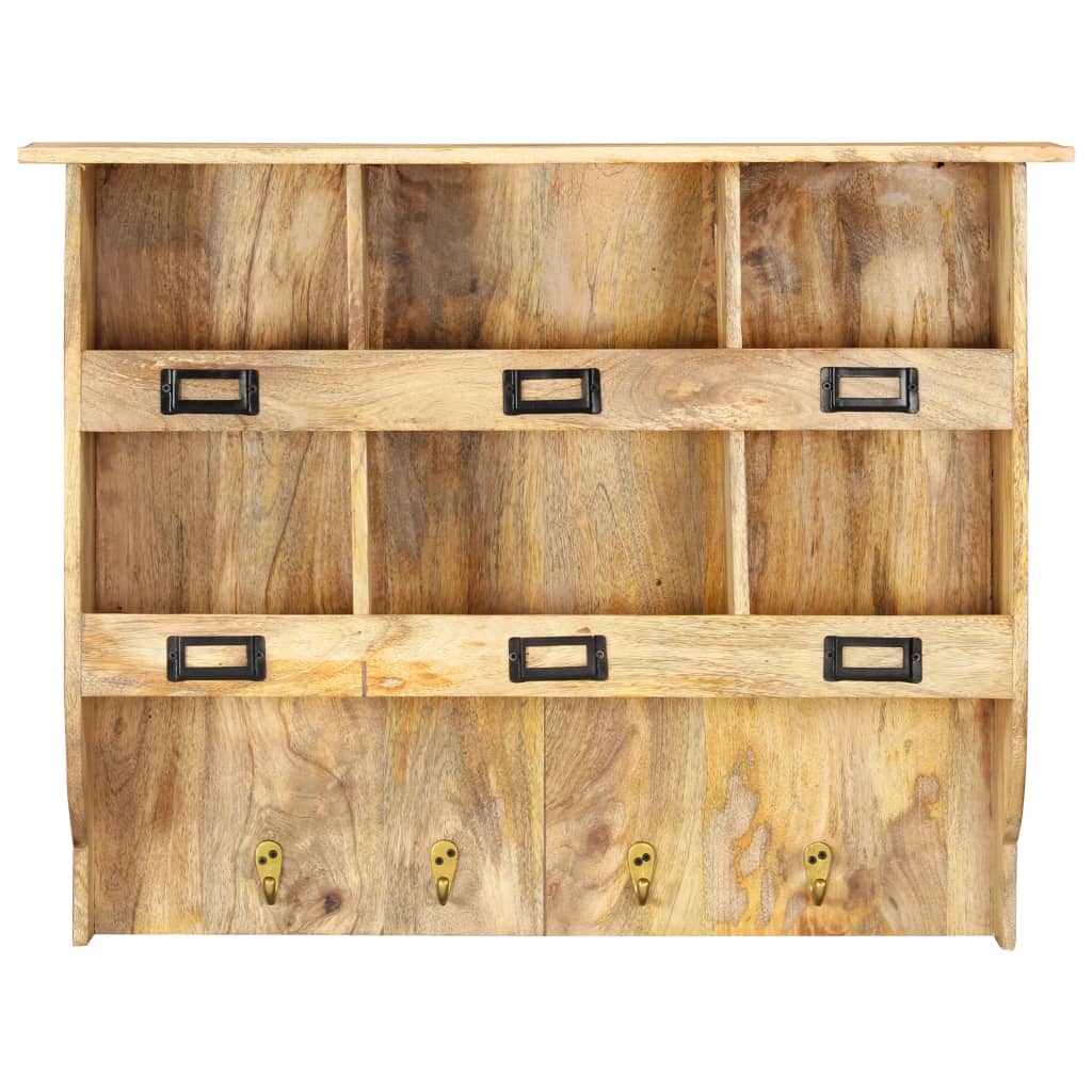 Wandkapstok 70X20X55 Cm Massief Mangohout