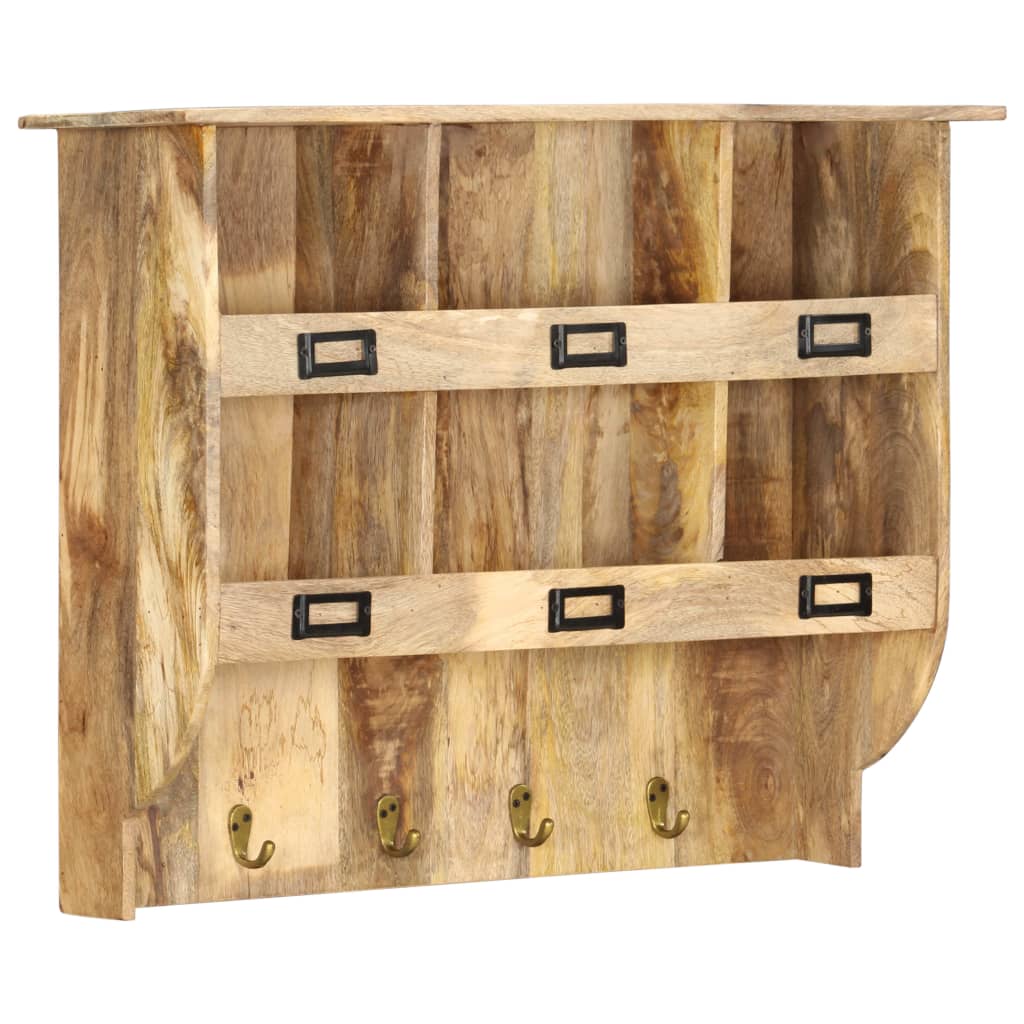 Wandkapstok 70X20X55 Cm Massief Mangohout