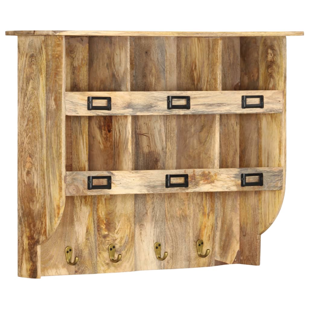 Wandkapstok 70X20X55 Cm Massief Mangohout