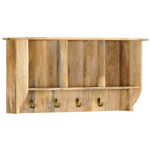 Wandkapstok 70X20X36 Cm Massief Mangohout