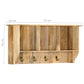 Wandkapstok 70X20X36 Cm Massief Mangohout