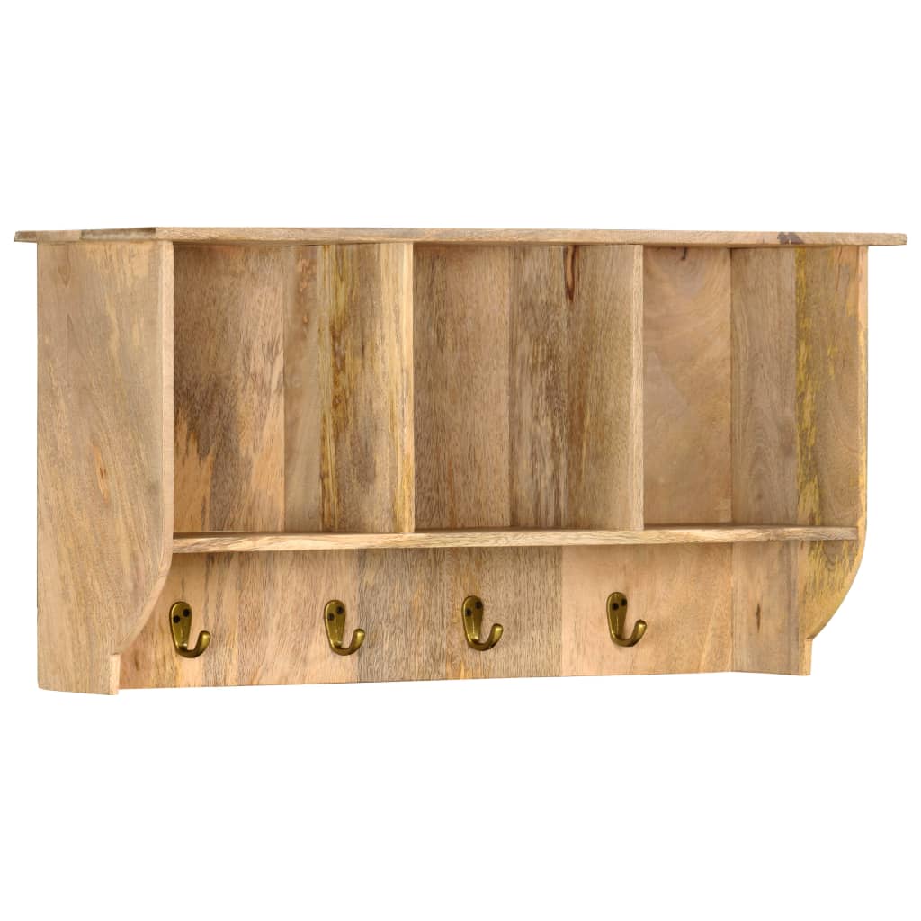 Wandkapstok 70X20X36 Cm Massief Mangohout