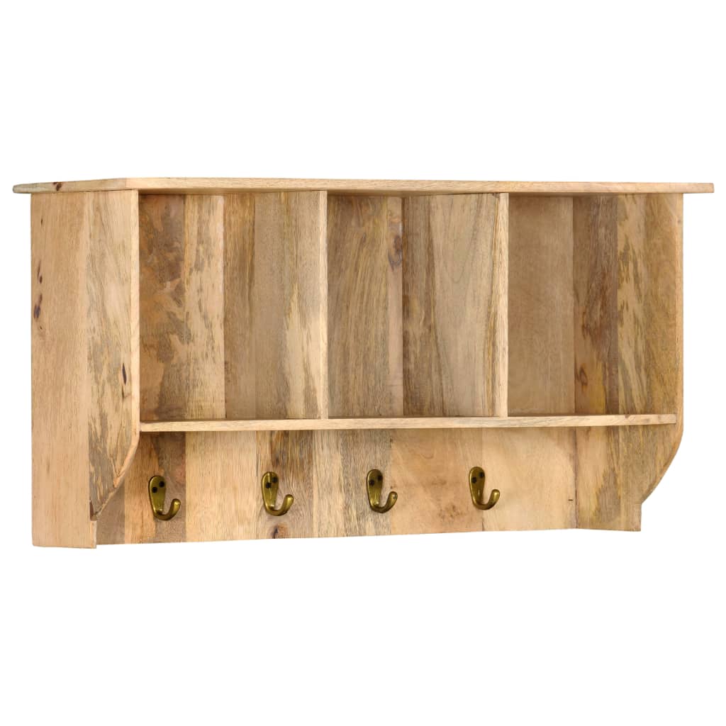 Wandkapstok 70X20X36 Cm Massief Mangohout
