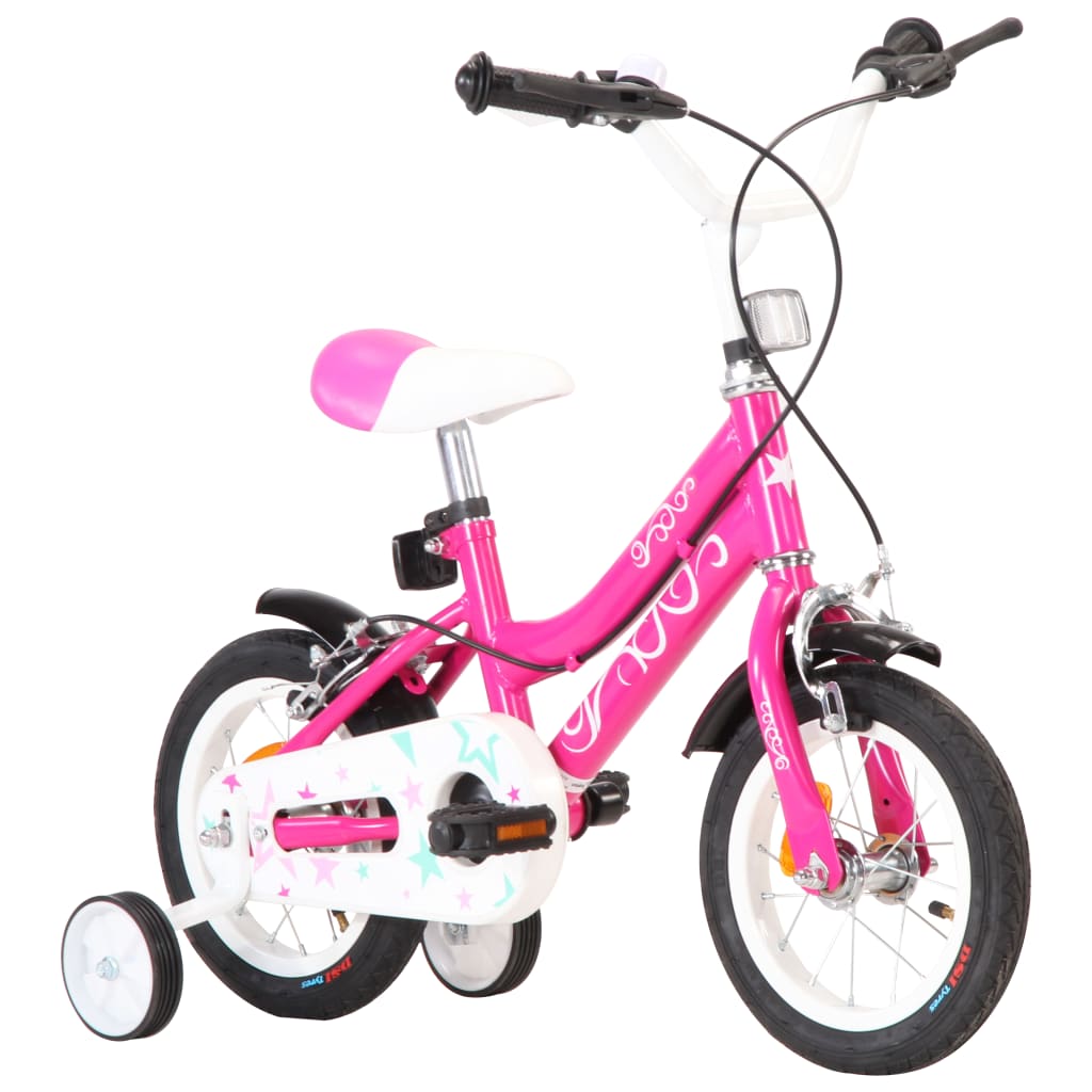 Kinderfiets 12 Inch Zwart En Roze