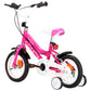 Kinderfiets 12 Inch Zwart En Roze