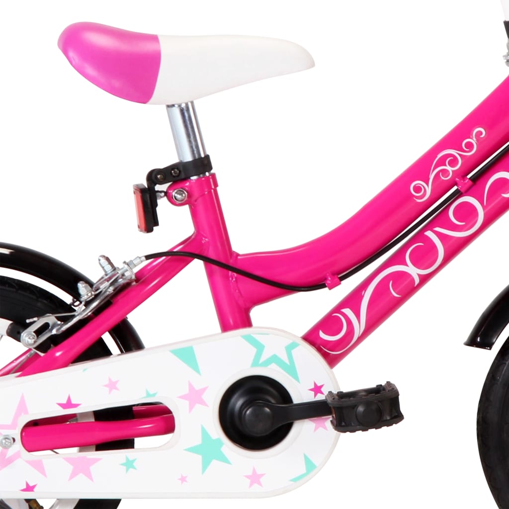 Kinderfiets 12 Inch Zwart En Roze