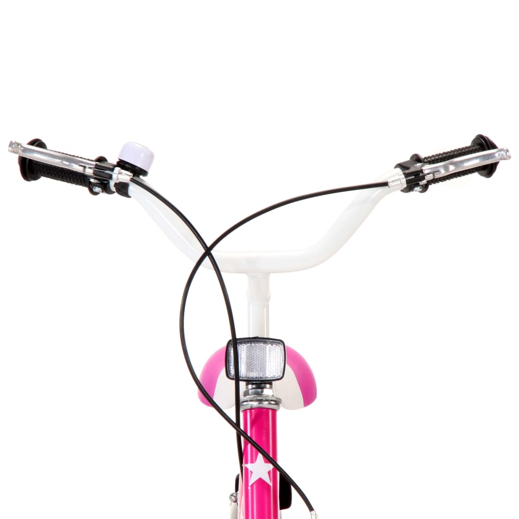 Kinderfiets 14 Inch Zwart En Roze