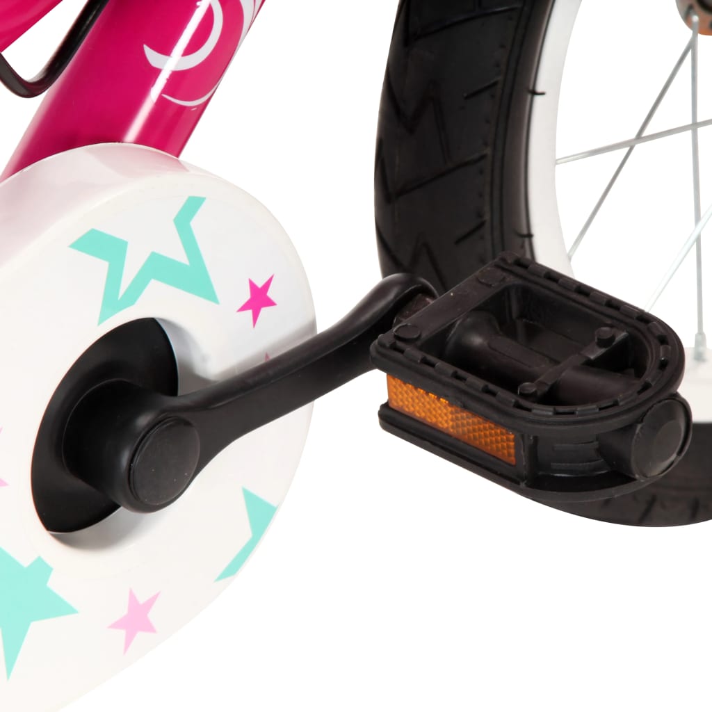 Kinderfiets 14 Inch Zwart En Roze