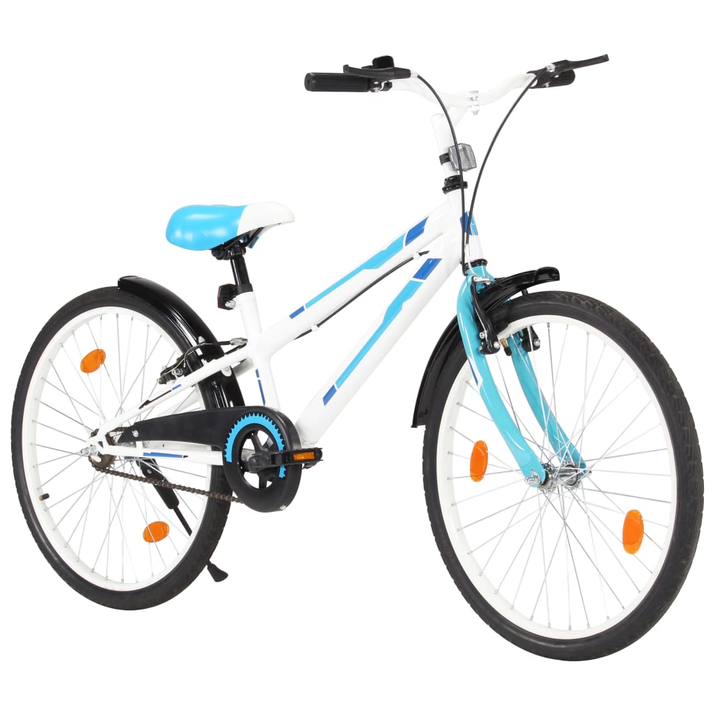 Kinderfiets 24 Inch Blauw En Wit