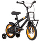 Kinderfiets Met Voordrager 12 Inch Zwart En Oranje