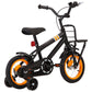 Kinderfiets Met Voordrager 12 Inch Zwart En Oranje