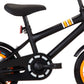 Kinderfiets Met Voordrager 12 Inch Zwart En Oranje